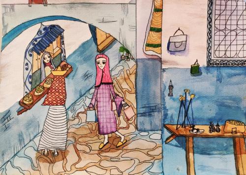 l'exposition internationale de dessins d'enfants sino-africains （Maroc)