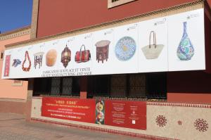 la fin de l'exposition itinérant de l'artisanat Sino-marocain à Marrakech 