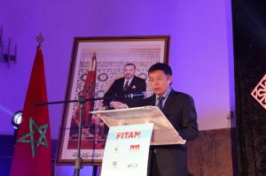 le premier étape de l'exposition itinérant de l'artisanat sino-marocain ( Méknes)